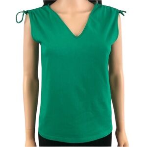 Lauren Ralph Lauren green v neck size small.